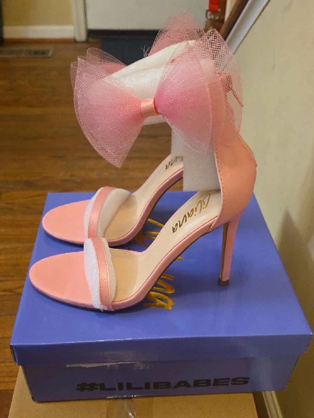 Liliana Pink Satin Sandal